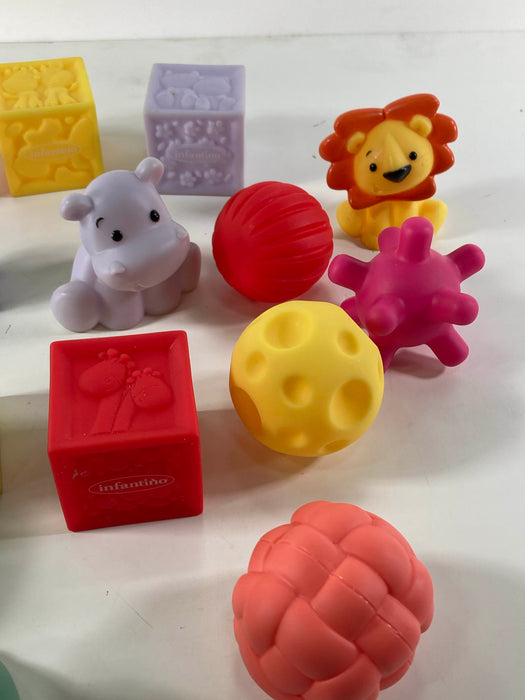 secondhand Infantino Sensory Balls, Blocks and Buddies