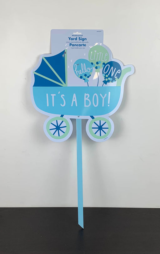 secondhand Baby Announcement Yard Sign, It’s A Boy