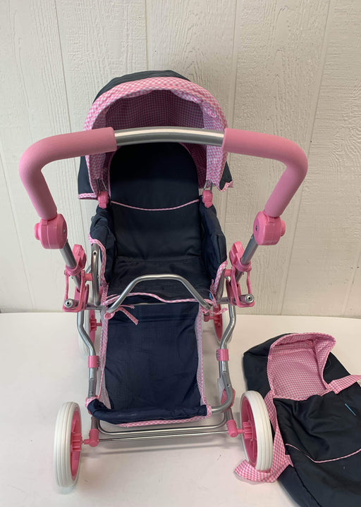 secondhand Hauck Classic Julia Navy and Pink Toy Doll Pram