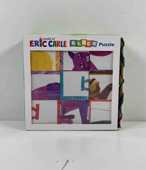 secondhand Eric Carle Wooden Block Puzzle, Brown Bear What Do You See?