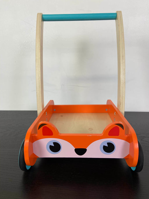 secondhand Cossy Fox Blocks and Roll Cart Push Toy