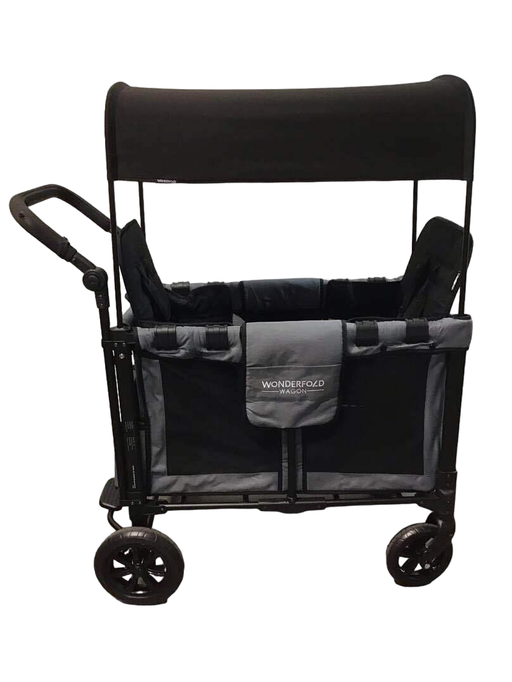 used Wonderfold W2 Original Multifunctional Double Stroller Wagon, 2021, Grey