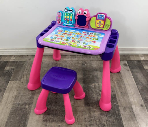 used VTech Touch And Learn Activity Desk, /pink