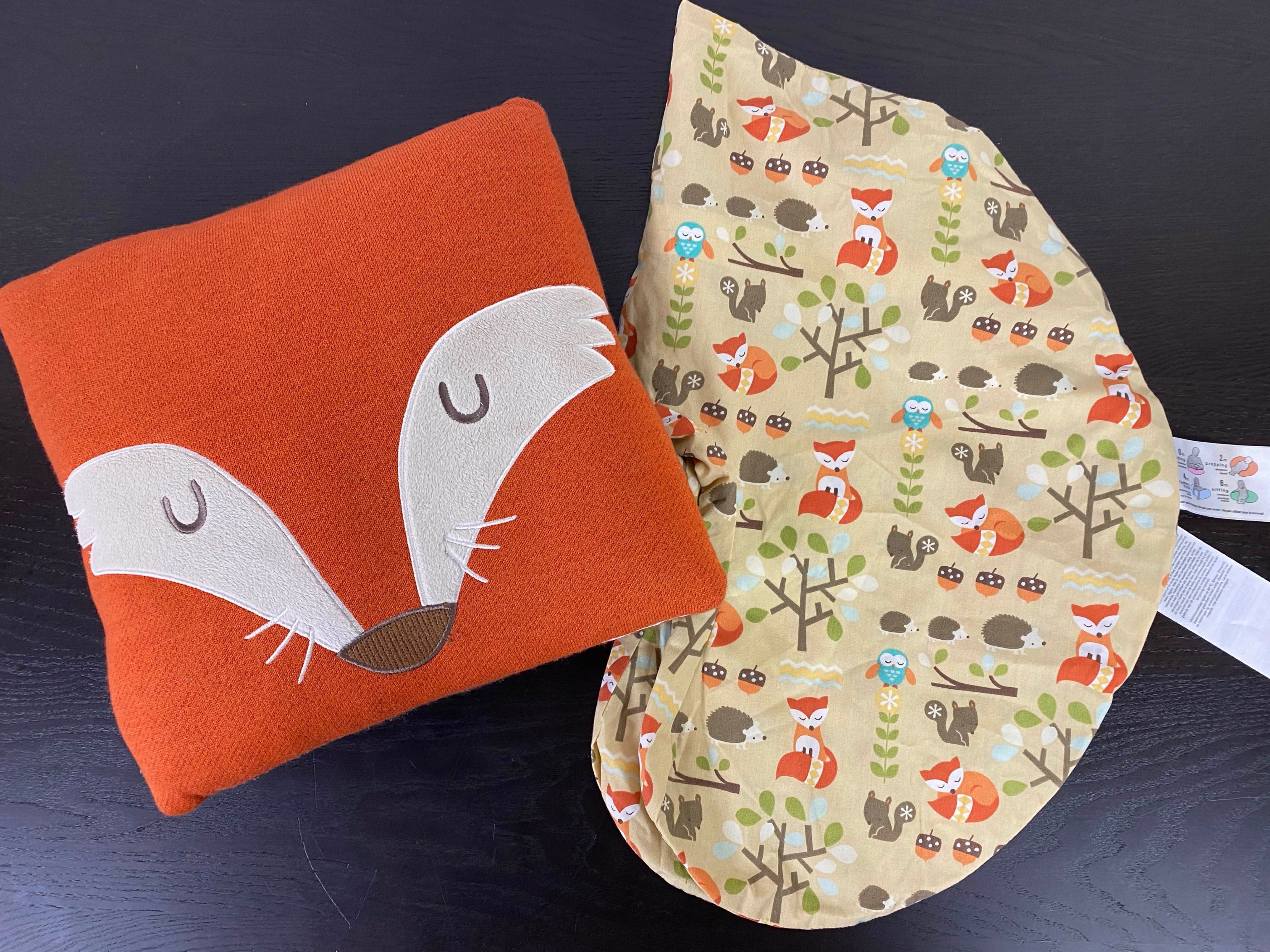 Boppy Nursing Pillow Slip Cover And Throw Pillow Fox