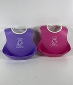Shop BabyBjorn Feeding Bib Set 2 Pack, Purple/Pink at GoodBuy Gear
