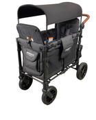 used Wonderfold W2 Luxe Multifunctional Double Stroller Wagon, 2021, Volcanic Black