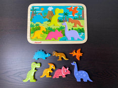 secondhand Janod Chunky Puzzle, Dinosaurs