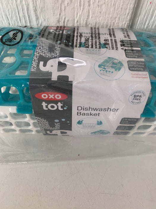 secondhand OXO Tot Dishwasher Basket, Teal