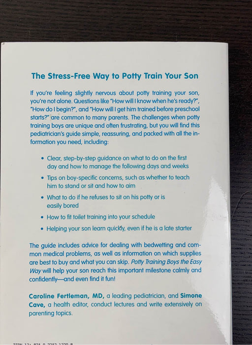 secondhand Potty Training Book Potty Training Boys the Easy Way
