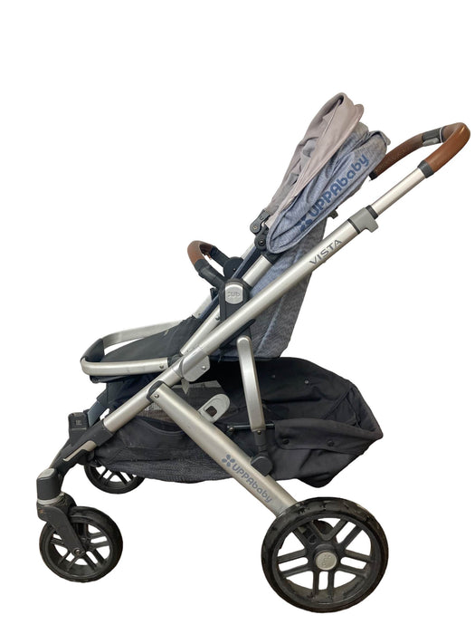 secondhand UPPAbaby VISTA V2 Double Stroller, 2018, Greyson (Charcoal Melange)