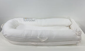 used Arm's Reach TotPocket Baby Lounger, Creme