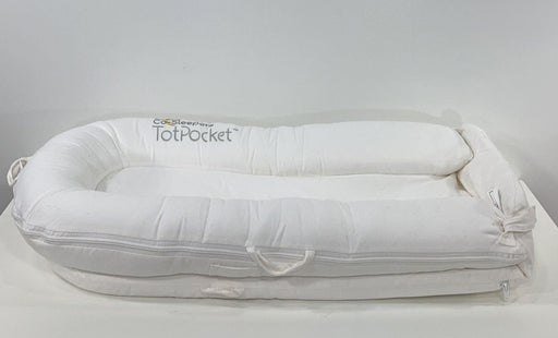 used Arm's Reach TotPocket Baby Lounger, Creme