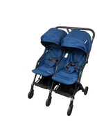 used Mompush Lithe Double Stroller, 2022, Navy