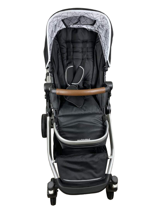 secondhand Mockingbird Single to Double Stroller, 2022, Silver with Penny Leather, Windowpane, Black