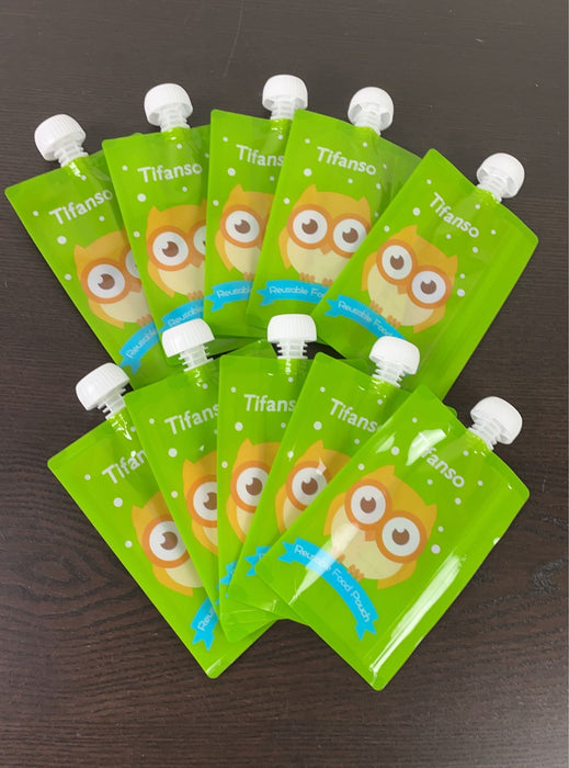 used Tiganso Reusable Baby Food Pouches