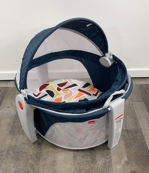 used Fisher Price On-the-Go Baby Dome, Navy