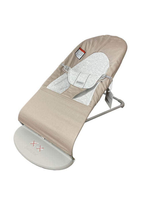 used BabyBjorn Bouncer Balance, Beige/Grey, Light Gray Frame