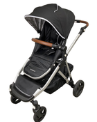 used Mockingbird Single to Double Stroller, 2022, Silver with Penny Leather, Windowpane, Black