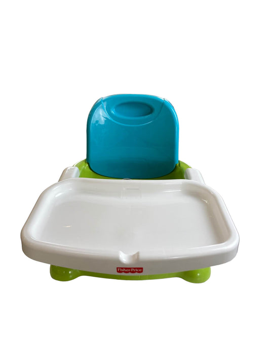 used Fisher Price Healthy Care Booster Seat, Green/Blue