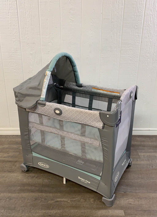 used Graco Travel Lite Crib, With Stages