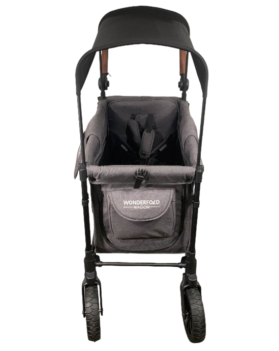 Wonderfold W2 Luxe Multifunctional Double Stroller Wagon, Charcoal Gray, 2023