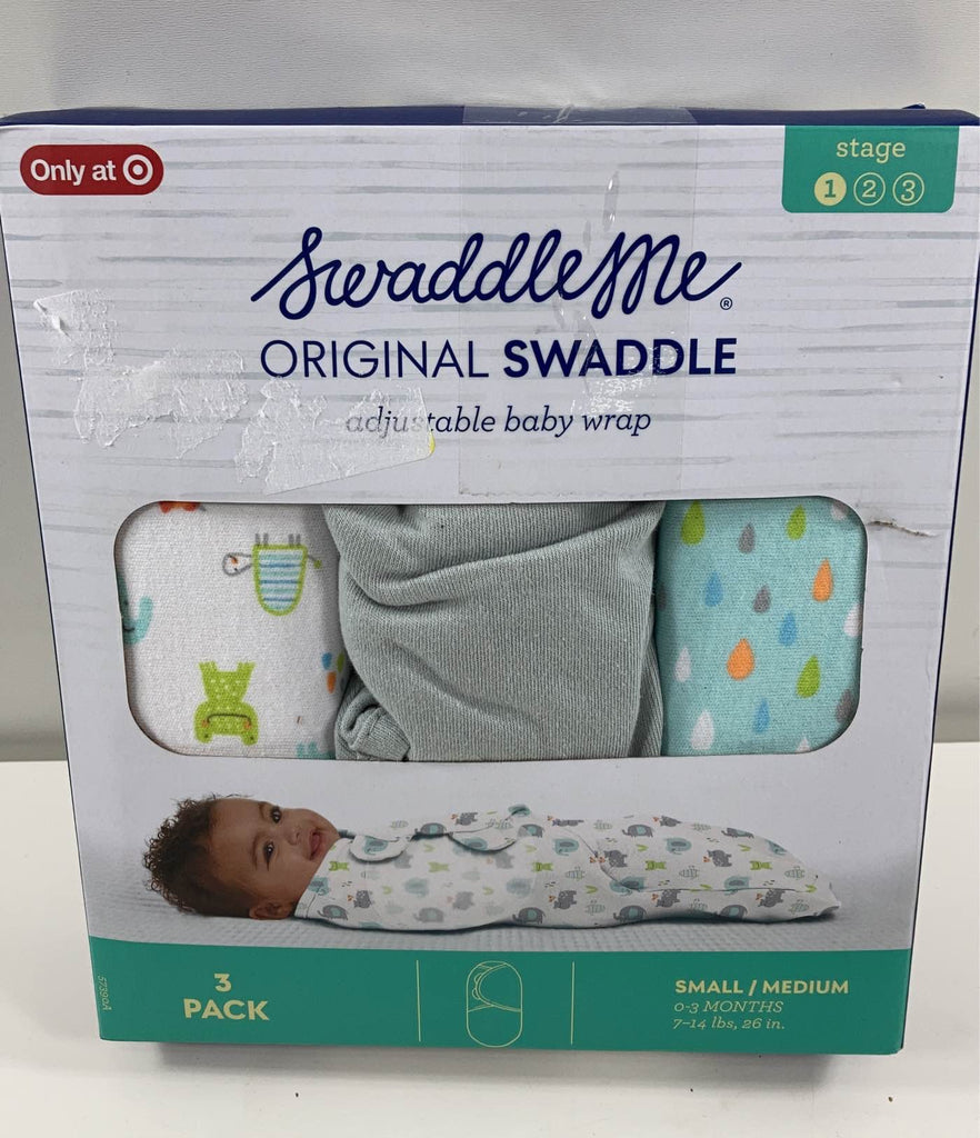Summer Infant SwaddleMe Original Swaddle Wrap, 3pk, Jungle Drops