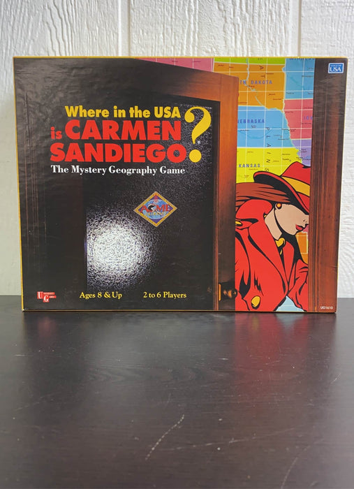 used University Games Where in the USA is Carmen Sandiego? Board Game