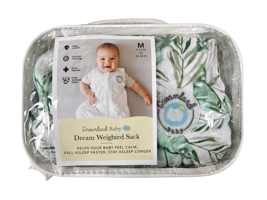 Shop Dreamland Weighted Sleep Sack, 6-12 months, Palm at GoodBuy Gear