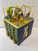 used B. Toys Zany Zoo Wooden Activity Cube