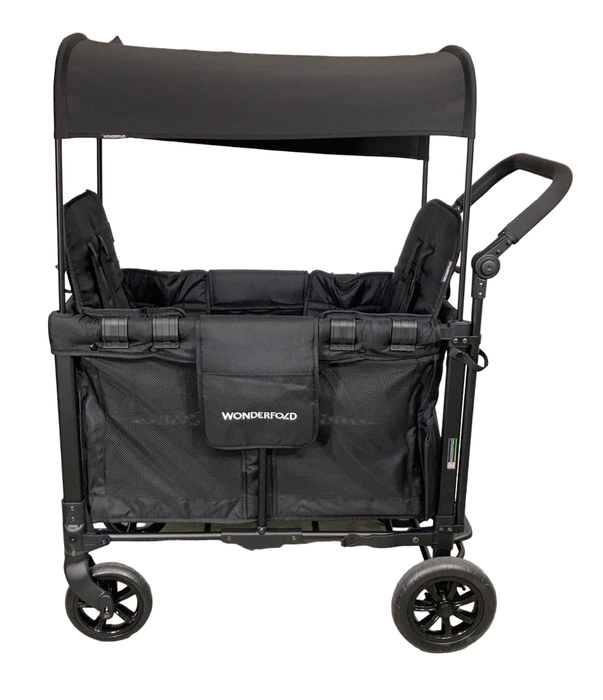 secondhand Wonderfold W2 Original Multifunctional Double Stroller Wagon, 2023, Black