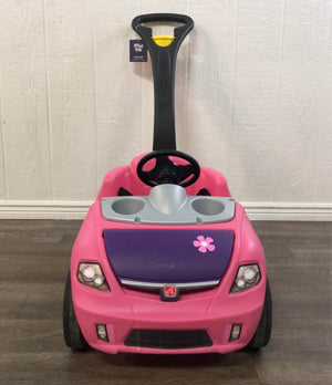 step2 whisper ride ii push car pink