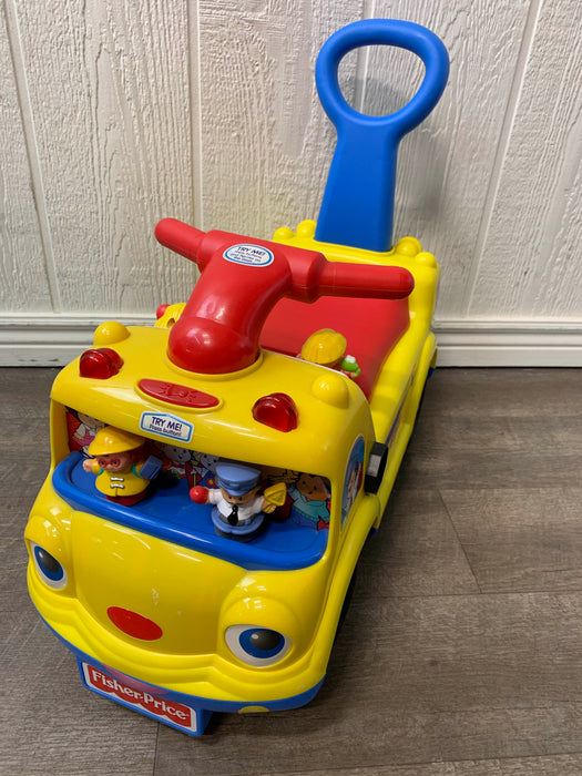 used Fisher Price Little People School Bus Ride On