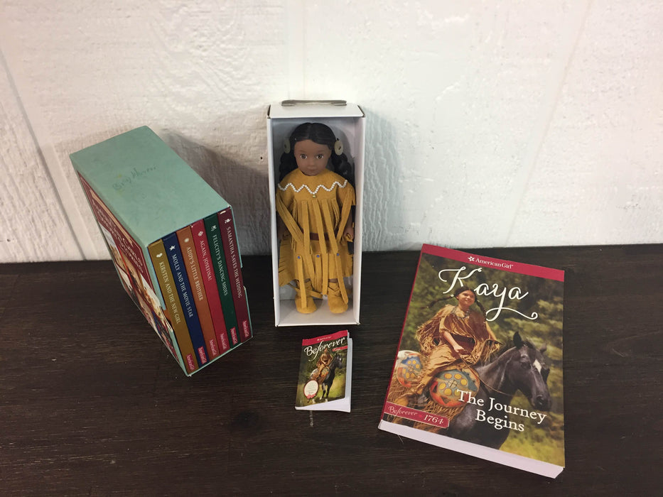 used American Girl Mini Doll And Book Set