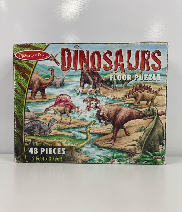 used Melissa & Doug Floor Puzzle, Dinosaurs