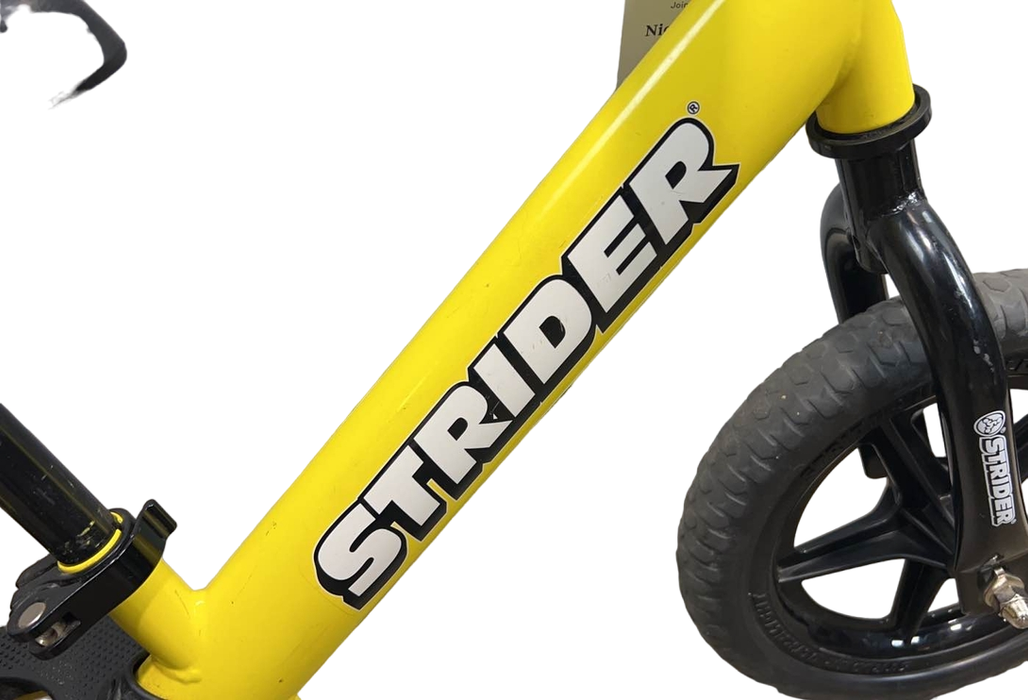 Shop Strider Balance Bike 12” Sport, Yellow at GoodBuy Gear