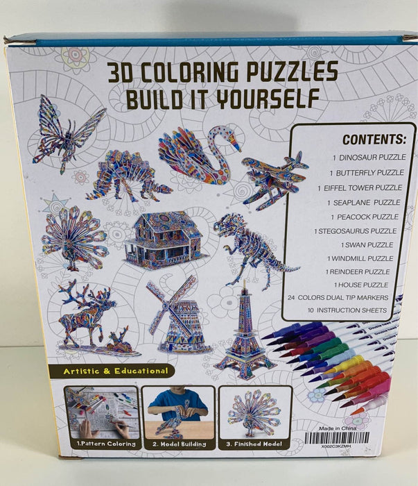 secondhand Bearun 3D Coloring Puzzles