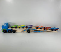 secondhand Melissa & Doug Mega Race-Car Carrier