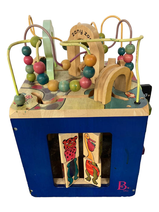 secondhand B. toys Zany Zoo Wooden Activity Cube