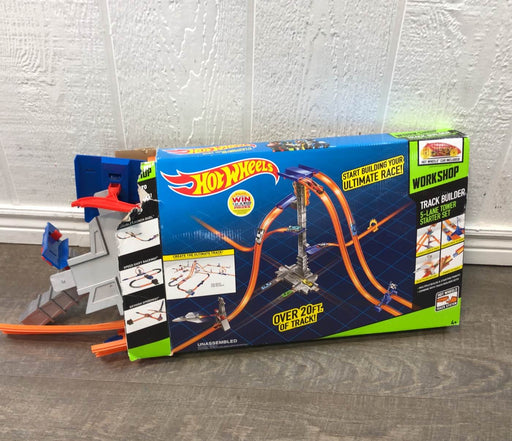 used Hot Wheels Track Builder 5-Lane Tower Starter Set