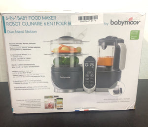 Babymoov Duo Meal Station 6 in 1 Food Processor with Steam Cooker