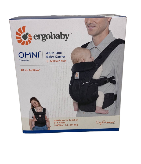 used Ergobaby Omni Breeze Baby Carrier, Onyx Back