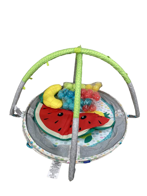 used Infantino 4-in-1 Jumbo Activity Gym and Ball Pit, Fruit