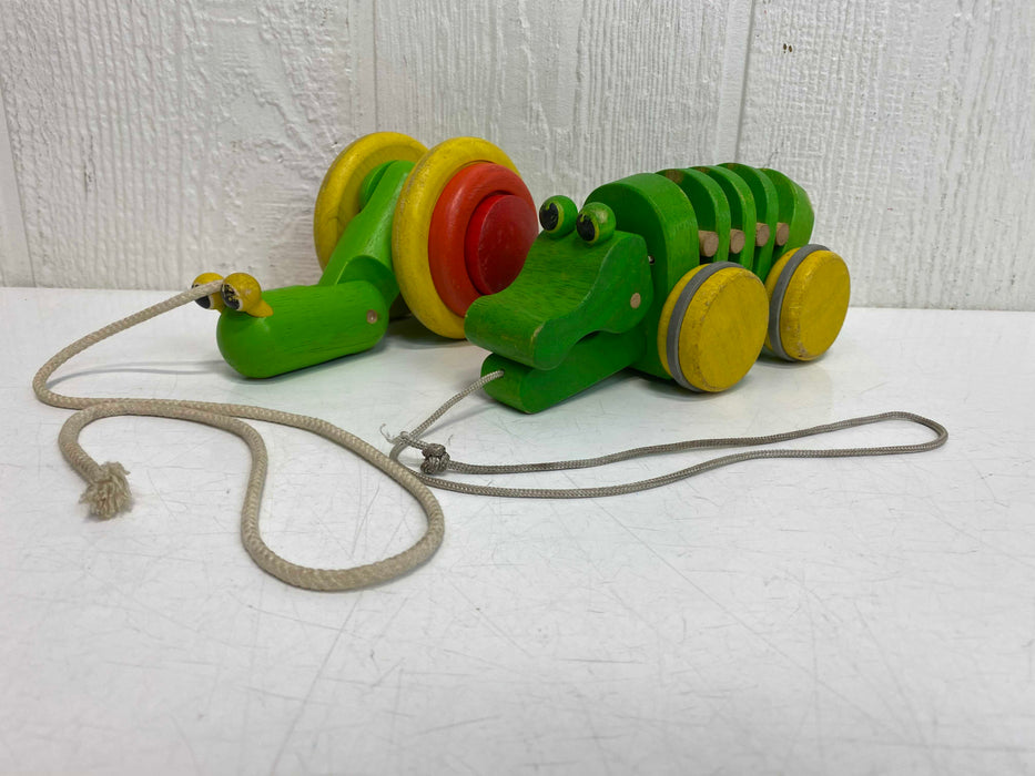 used BUNDLE Plan Toy Pull Along Toys