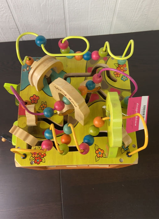 secondhand B. toys Zany Zoo Wooden Activity Cube