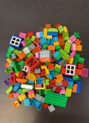 used BUNDLE Duplo Blocks, With Building Plate