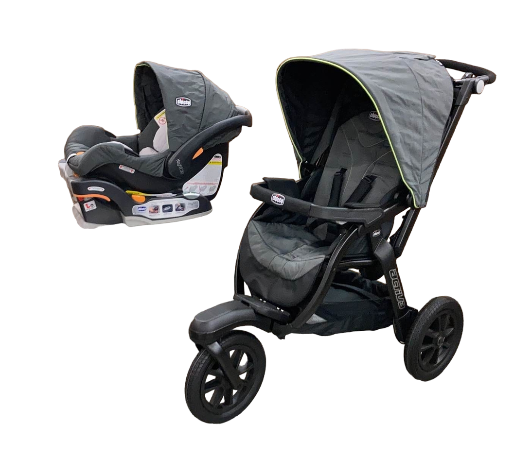 Chicco Activ3 Jogging Stroller Travel System, Solar, 2022