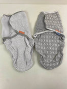 used SwaddleMe Original Swaddle Wrap With Easy Change 2pk, Kiss Ya S/M 0-3 months