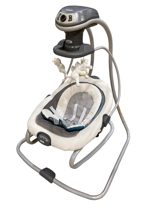 secondhand Graco Duet Soothe Swing & Rocker, Sapphire