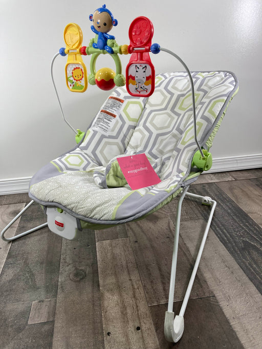 used Fisher Price Baby Bouncer, Geo Meadow