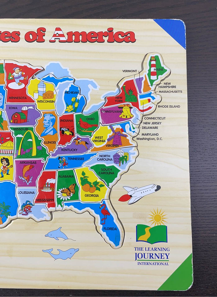 The Learning Journey USA Map Puzzle